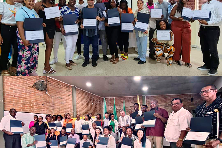 52 estudiantes de UNIMINUTO Seccional Antioquia – Chocó en el Centro Regional Chocó culminaron con éxito sus procesos formativos en programas de educación continua.  