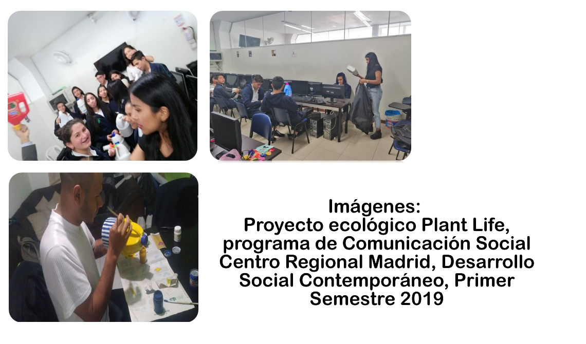 Proyecto ecológico Plant Life, programa de Comunicación Social Centro Regional Madrid, Desarrollo Social Contemporáneo, Primer Semestre 2019