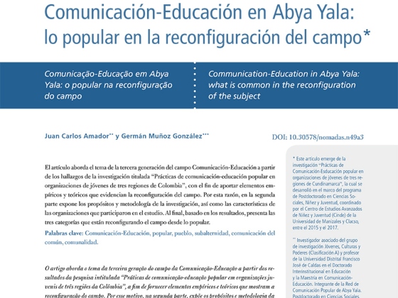 Comunicación - Educación en Abya Yala
