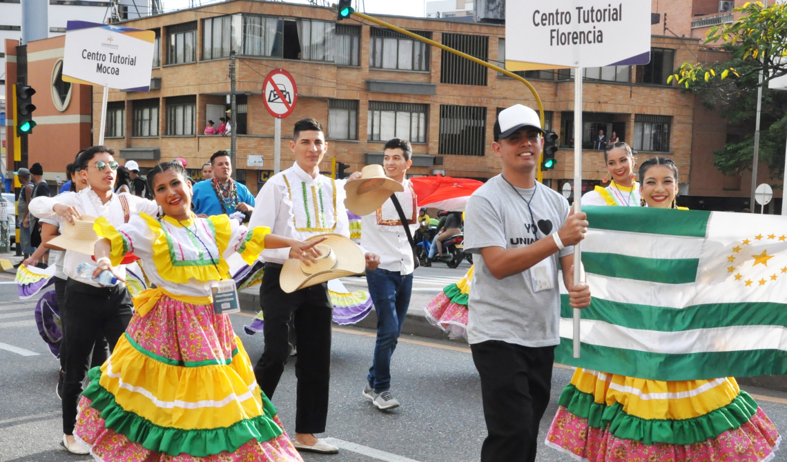 Grupos de danza de los Centros Tutoriales de Mocoa y Florencia.