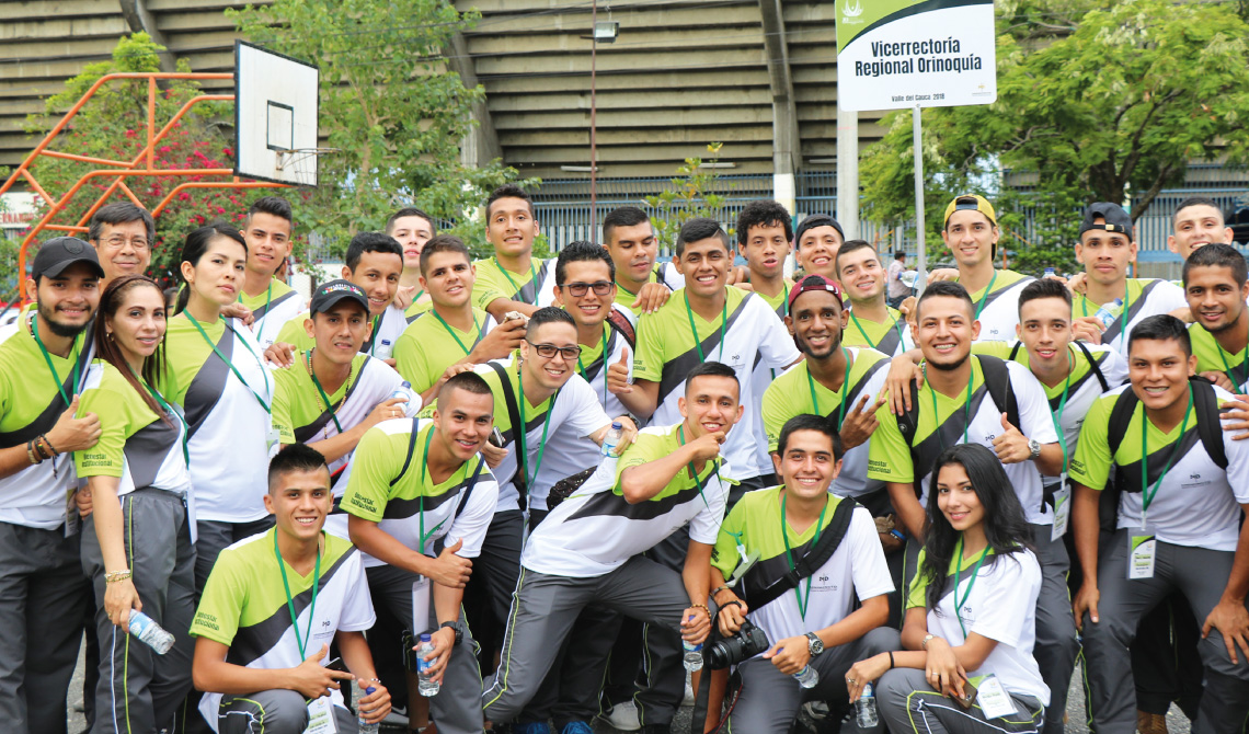 Alegres participantes de la Vicerrectoría Regional Orinoquía.