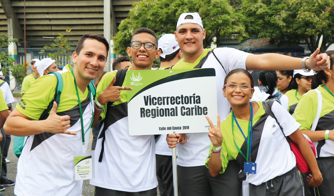 Grupo de participantes de la Vicerrectoría Regional Caribe.