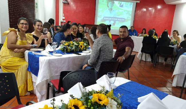 Banquete del Millón en la sede Pitalito (Rectoría Sur).