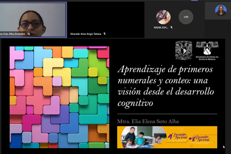 Vista de reunión virtual en plataforma