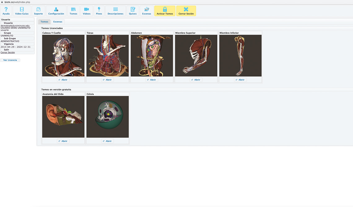 BioTK - Atlas de Anatomía