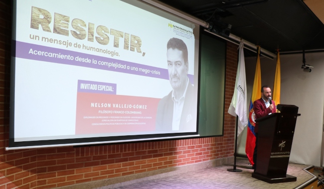 Palabras de bienvenida por parte del Vicerrector Académico de la Rectoría UNIMINUTO Bogotá