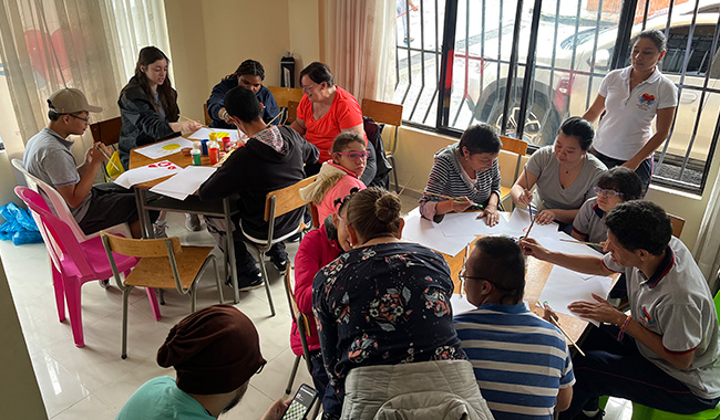 Voluntarios internacionales de Sacred Heart University en el Eje Cafetero