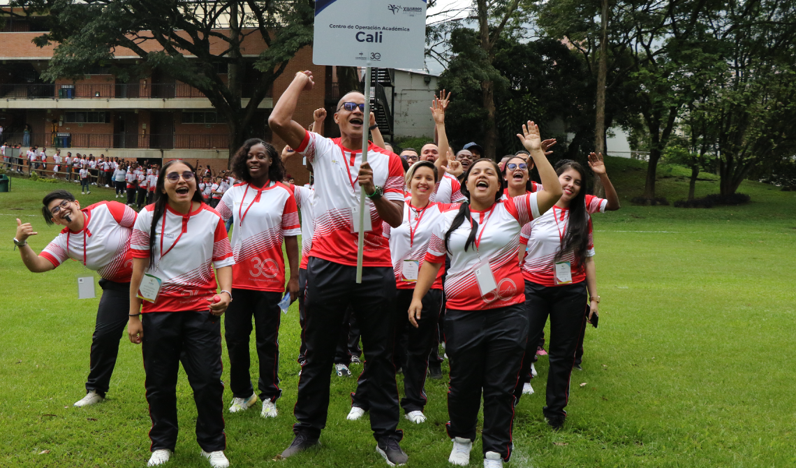 Delegación sede Cali en la inauguración.