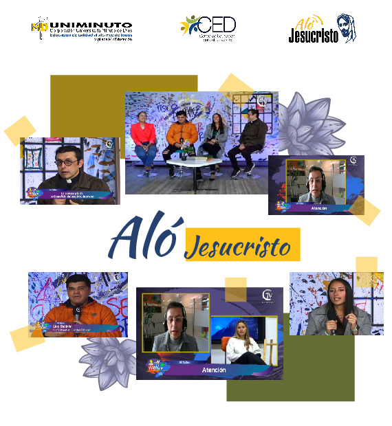 Collage de fotos Aló Jesucristo en Cristovisión