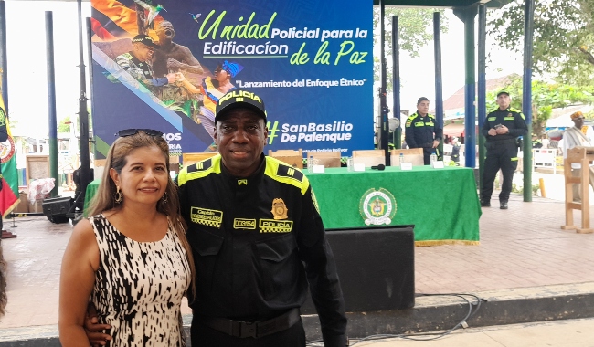 Patricia Villegas en representación de UNIMINUTO en alianza con Policia Nacional