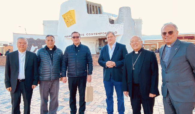 P. Mario Polo, P. Fidel Oñoro, Mons. Juan Carlos Cárdenas, Dr. Luis Liberman, Cardenal Pedro Barreto, P. Camilo Bernal