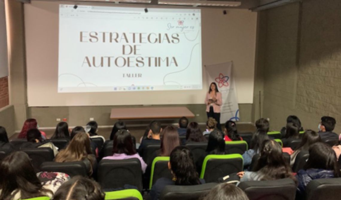 Conferencia en estrategias de autoestima, brindad pro la Fundación Ser Mujer Es, en UNIMINUTO Zipaquirá en marco de la semana de Bienestar de 2022