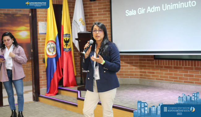 Martha Santana Ferrer, Directora de Proyección Social Rectoría Cundinamarca
