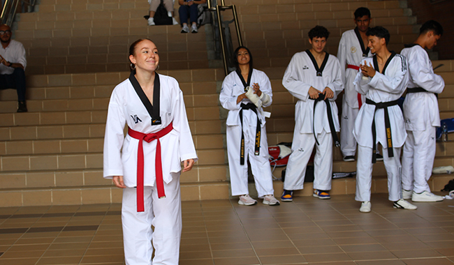 presentación de taekwondo