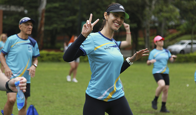 Deportistas preparándose para la maratón