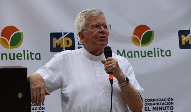 El Padre Diego Jaramillo destacó la alianza con Manuelita que apalanca procesos de desarrollo económico y social en el país.