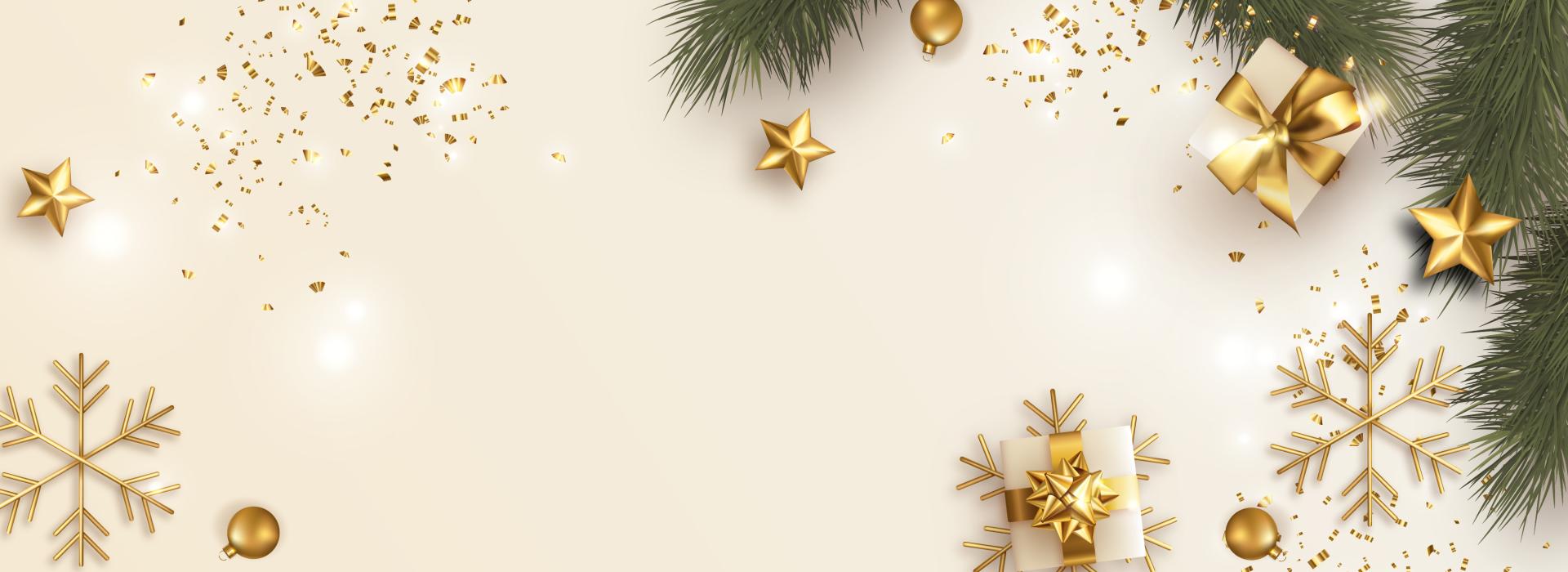 Banner con temática de navidad 