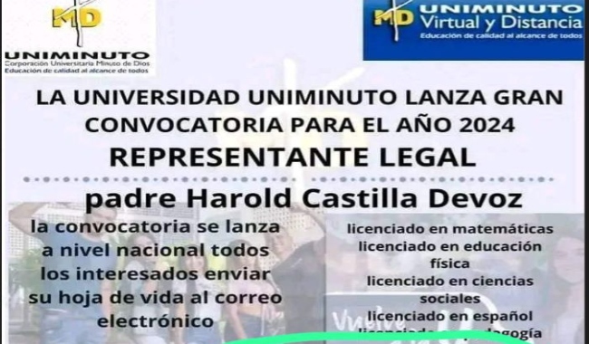 Sospeche de ofertas con la imagen de UNIMINUTO de baja calidad en páginas web, piezas gráficas y anuncios.