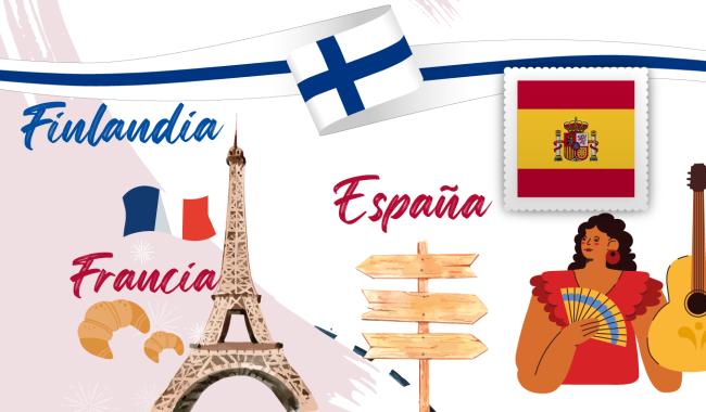 Francia, España, Finlandia