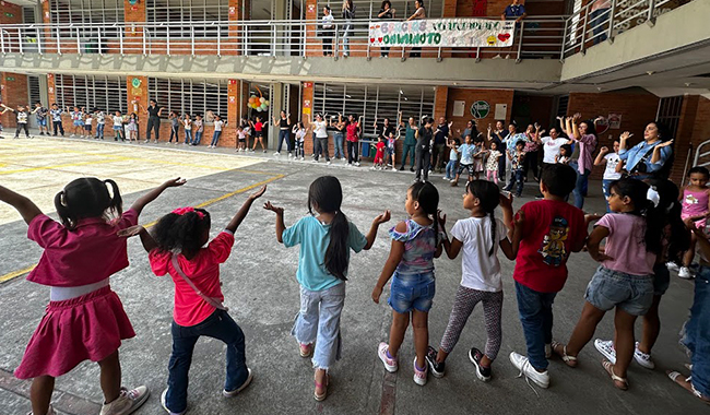 Niños participantes del evento