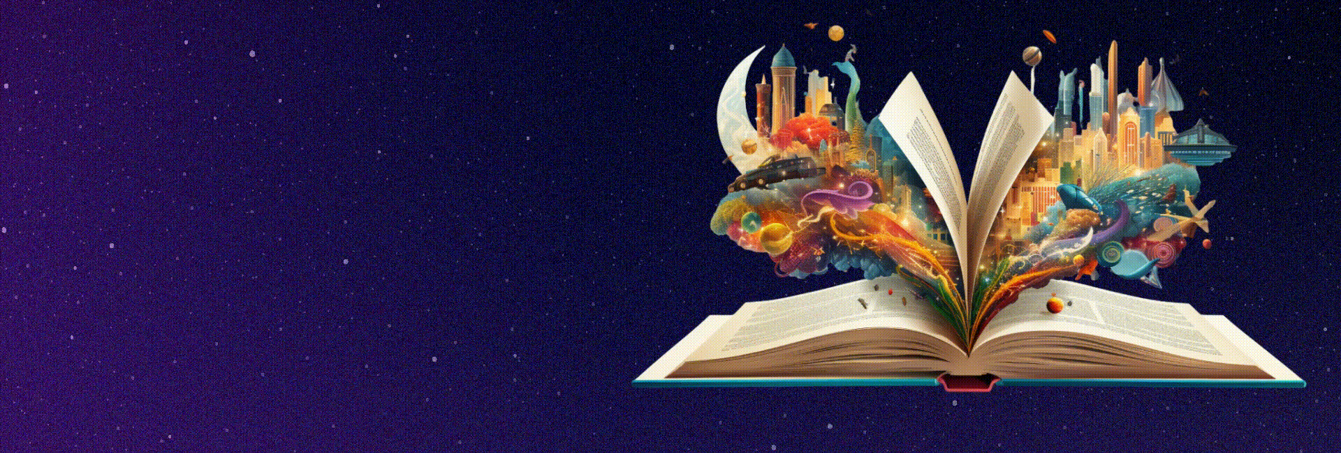 libro abierto con fondo oscuro