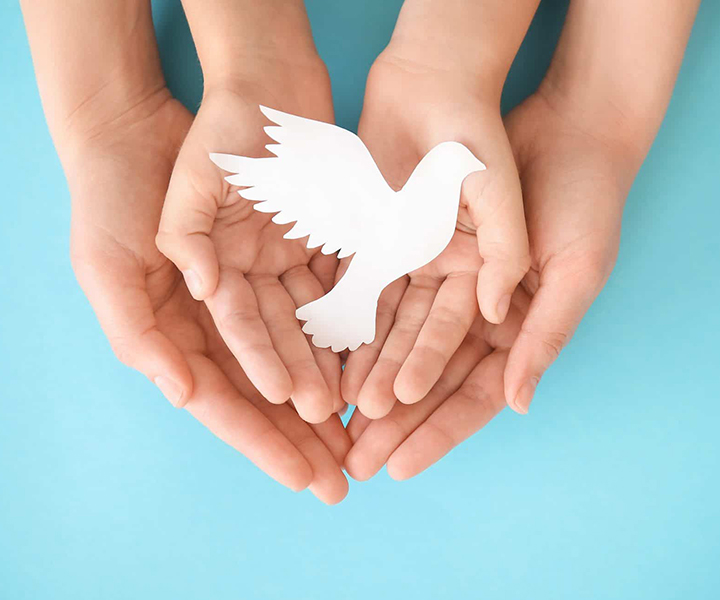 La paz y la no violecia son dos componentes importantes en común para crear lazos entre la Fundación Mahatma Ghandi y UNIMINUTO.