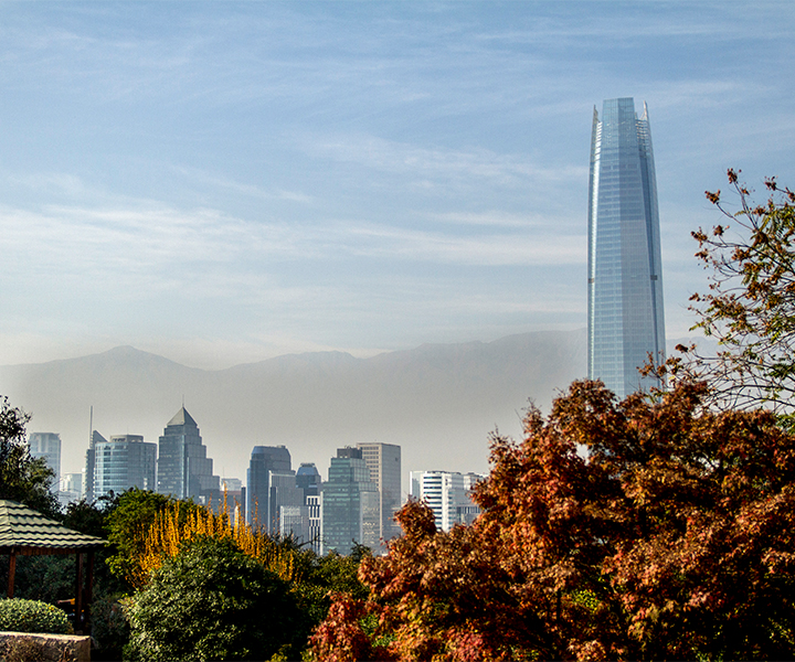 Panorámica de la ciudad de Santiago de Chile Panorámica de la ciudad de Santiago de Chile
