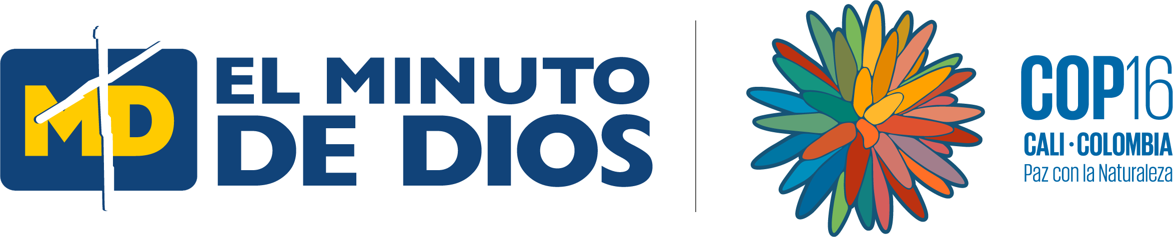 Logo El Minuto de Dios y COP16 Cali Colombia