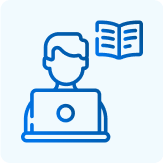 Icono de persona en computador