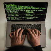 manos tecleando en un computador