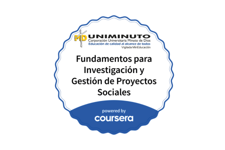 Insignia Digital en Fundamentos para Investigación y Gestión de Proyectos Sociales