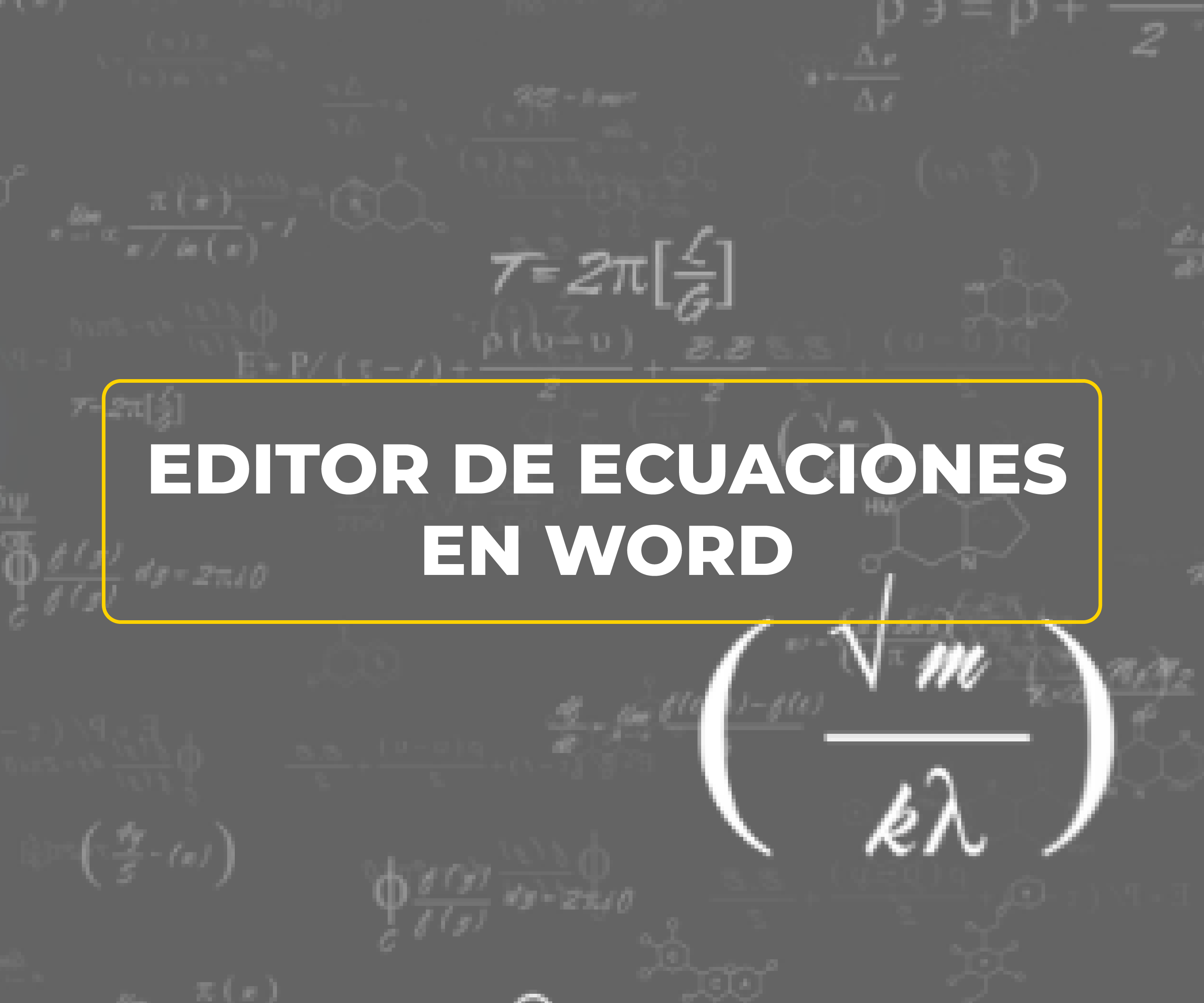 Editor de ecuaciones