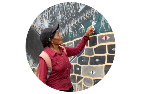 Indigena mujer de la comunidad de la chorrera- amazonas- colombia