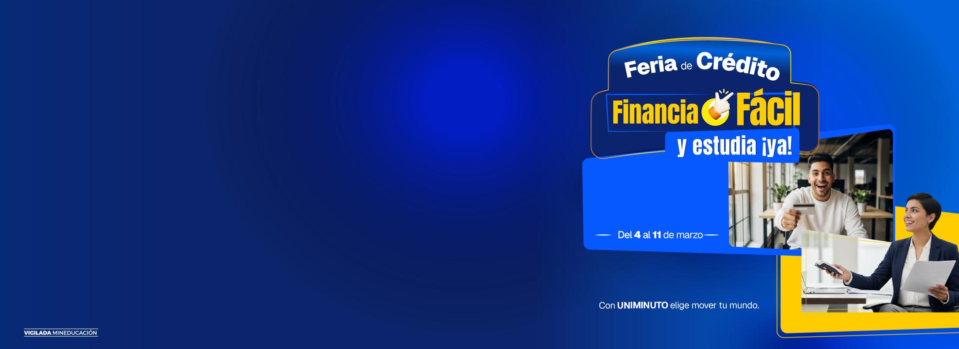 Banner feria de crédito financia fácil 