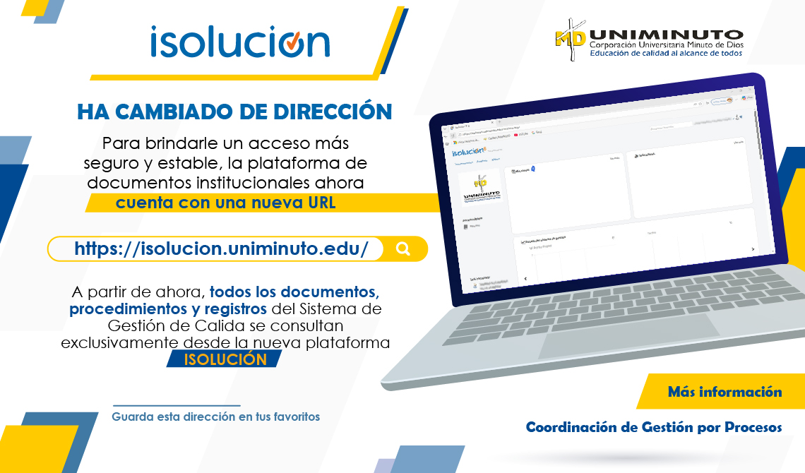 Tips Calidad, nuevo ingreso a Isolución