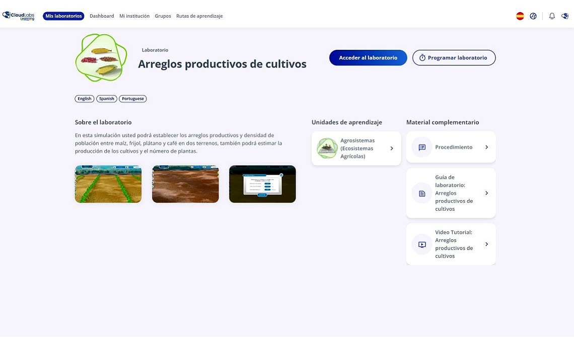 CLOUDLABS - Agricultura