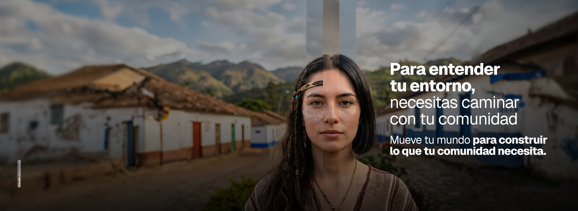 Foto de estudiante con fondo arquitectónico 
