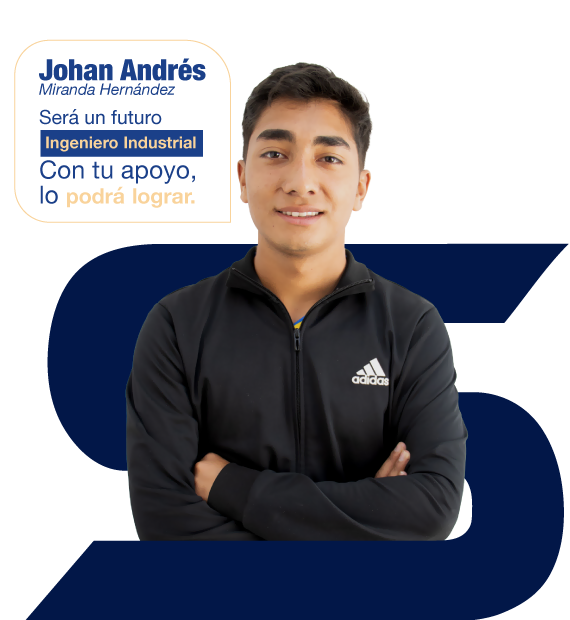 Johan Andrés Miranda Hernandez quiere estudiar ingeniería industrial 