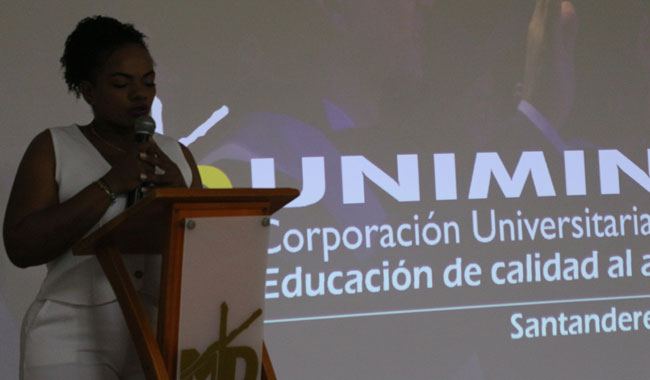 Discurso por parte de participante del Diplomado "Mujeres Protectoras del Municipio de Tibú"
