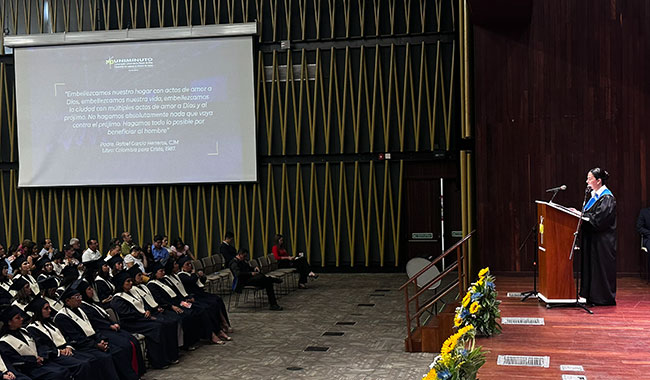 Discurso de grados Rectora Sede Santanderes Margarita Contreras Díaz