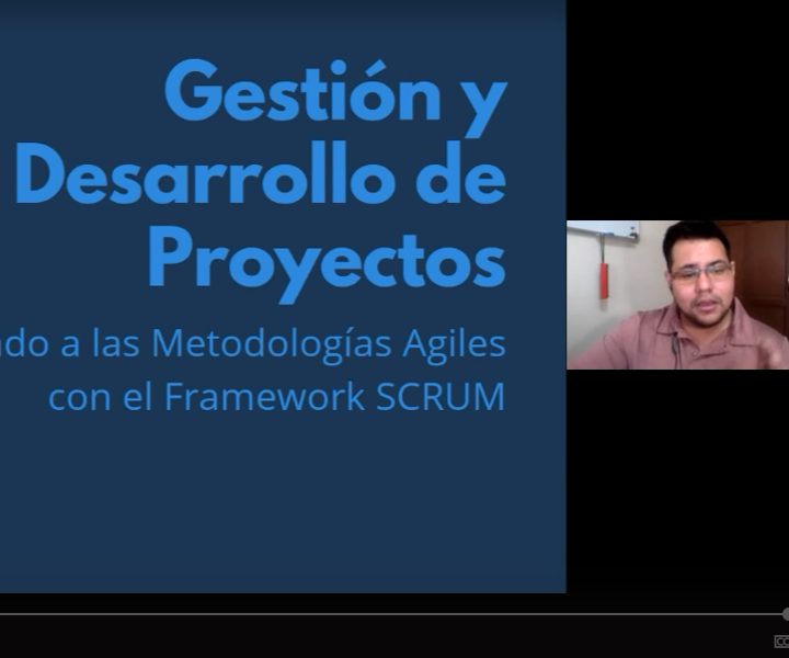 Charla de gestión y desarrollo de proyectos SCRUM