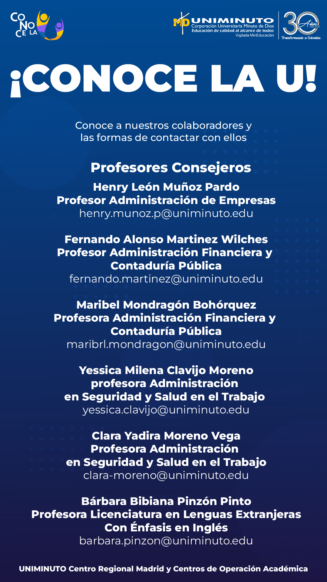 Profesores consejeros