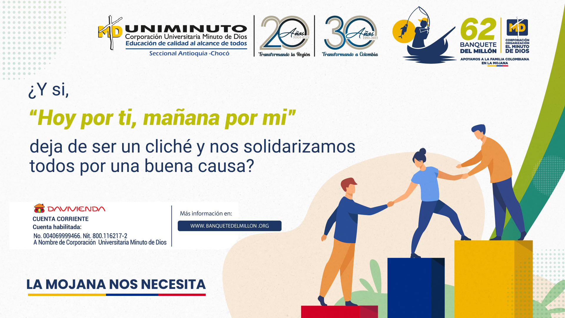 Donaciones en el Banquete del Millón