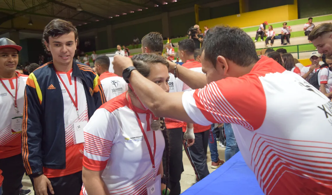Entrega de medallas