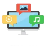 Imagen de una computadora para multimedia 
