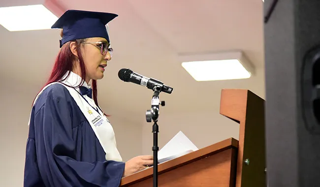 Palabras de la graduada