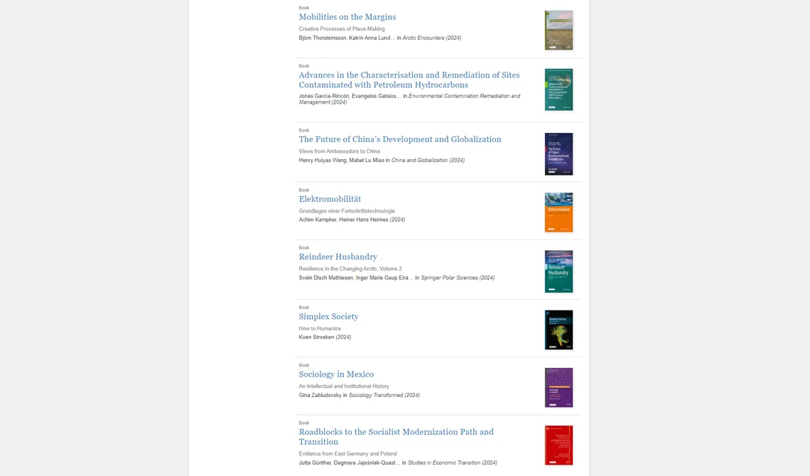 Springer e-books