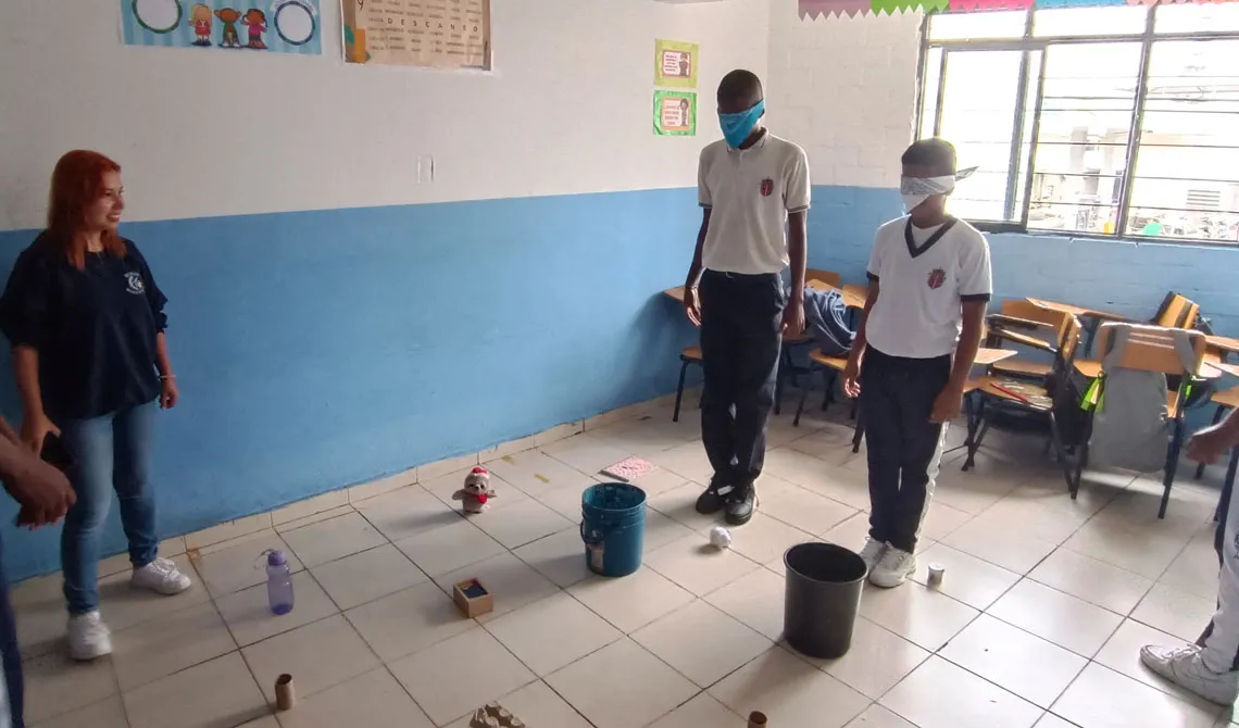 Actividad del Proyecto Social de Formación de UNIMINUTO Cali Cultura Emprendedora