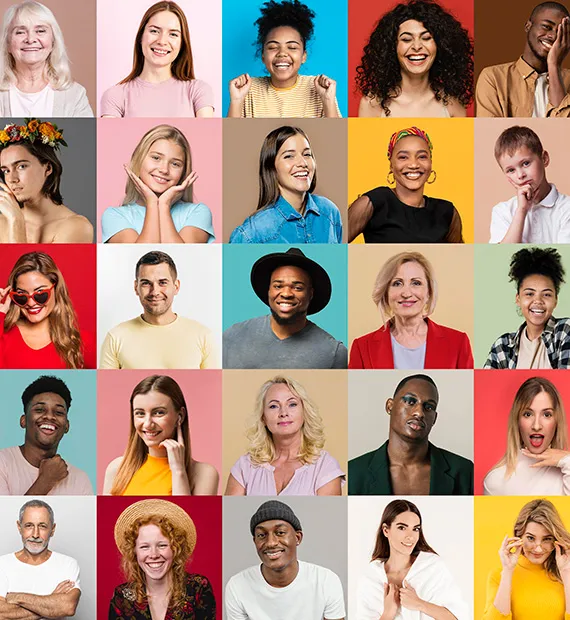 Diseño collage personas