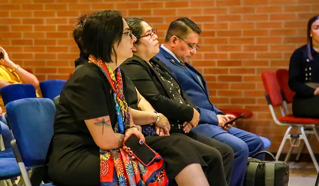 Asistentes presenciales del congreso internacional. 